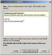 Install script