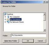 Browse for folder